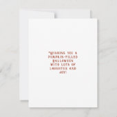 Elegant Skeleton Halloween Waterverf (Achterkant)