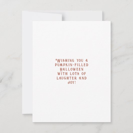 Elegant Skeleton Halloween Waterverf (Achterkant)