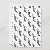 Elegant Skeleton Hands Halloween Birthday Party Kaart (Achterkant)