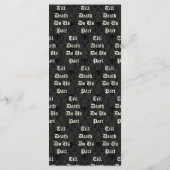 Elegant Skeletons Wedding Menu (Achterkant)