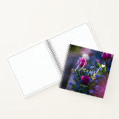 Elegant Sketchbook Jouw naam Script paars nr. Notitieboek (Binnen)