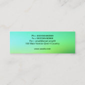 elegant skinny visitekaartje (Achterkant)