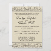Elegant Skull Invitation Kaart (Voorkant)