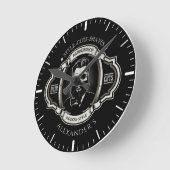 Elegant Skull Personaliseer Ronde Klok (Hoek)