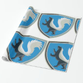 Elegant Skunk Emblem Wildlife Geïnspireerd Crest Cadeaupapier (Uitgerold)