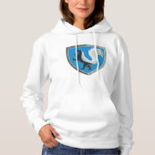 Elegant Skunk Emblem Wildlife Geïnspireerd Crest Hoodie (Voorkant)