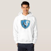 Elegant Skunk Emblem Wildlife Geïnspireerd Crest Hoodie (Voorkant volledig)