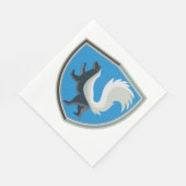 Elegant Skunk Emblem Wildlife Geïnspireerd Crest Servet (Hoek)