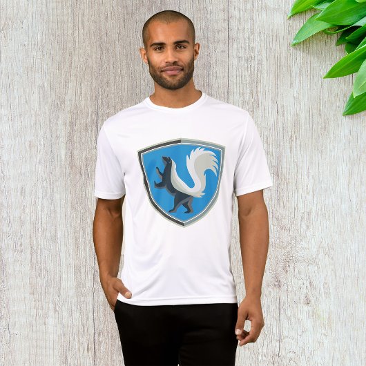 Elegant Skunk Emblem Wildlife Geïnspireerd Crest T-shirt