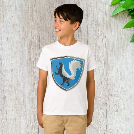 Elegant Skunk Emblem Wildlife Geïnspireerd Crest T-shirt