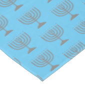 Elegant Sky Blue | Chanukah Hanukkiyah | MENORAH Tafelkleed (Gekanteld)