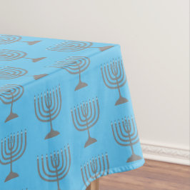 Elegant Sky Blue | Chanukah Hanukkiyah | MENORAH Tafelkleed