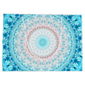 Elegant Sky Blue Crystal Birthday Groot Cadeauzakje (Achterkant)