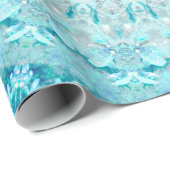 Elegant Sky Blue Mandala Cadeaupapier (Rol Hoek)