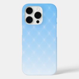 Elegant Sky Blue Ombre Diamond Pattern iPhone 16 Pro Hoesje
