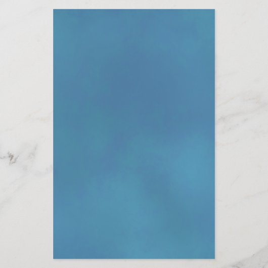 Elegant Sky Blue Roos BUDGET Weduwuitnodiging (Achterkant)