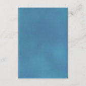 Elegant Sky Blue Roos Wedding Wishing Well Poem Informatiekaartje (Achterkant)