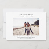 Elegant Skyline Modern Seattle Sla de datum op Kaart (Achterkant)