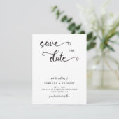 Elegant Sla de datum aankondiging Sjabloon op (Staand voorkant)