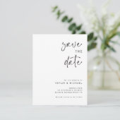 Elegant Sla de datum aankondiging Sjabloon op (Staand voorkant)