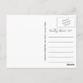 Elegant Sla de datum Afstuderen foto op Briefkaart (Achterkant)