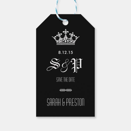 Elegant Sla de datum cadeau Labels Cadeaulabel (Achterkant)