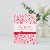 Elegant sla de datumharten en bogen-kaart op aankondigingskaart (Staand voorkant)