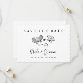 Elegant sla de datumkaarten voor de lentebruiloft  save the date