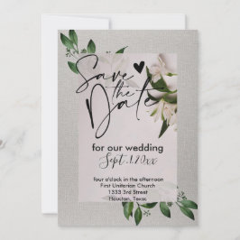 Elegant sla de datumuitnodiging op kaart