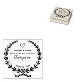 Elegant slaat de datum op rubberstempel (Gestempeld)