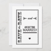 Elegant slaat de datum op save the date (Voorkant)