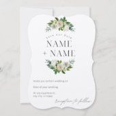 Elegant slaat de datum van de trouwuitnodiging kaa kaart (Voorkant)