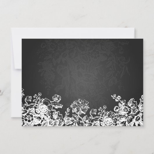 Elegant slaat de Victoriaans Vlaanderen zwarte dat Save The Date (Achterkant)