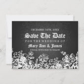 Elegant slaat de Victoriaans Vlaanderen zwarte dat Save The Date (Voorkant)