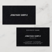 Elegant slapend professioneel modern B&W-beeldsche Visitekaartje (Voorkant / Achterkant)