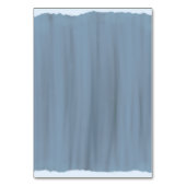 Elegant Slate Blue Faux Glass Painted Wedding Kaart (Achterkant)