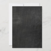 Elegant Slate Bridal Shower Invitations Kaart (Achterkant)