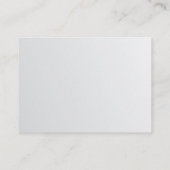 Elegant Sleek Plain Silver Glamor Trendy Luxury Visitekaartje (Achterkant)