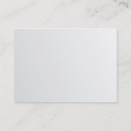 Elegant Sleek Plain Silver Glamor Trendy Luxury Visitekaartje (Achterkant)