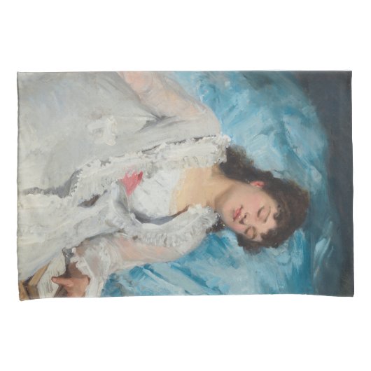 Elegant Sleeping French Woman (Sweet Repose) Kussensloop (Voorkant-Rechts)