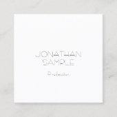 Elegant slim vierkant design luxe modern vierkante visitekaartje (Voorkant)