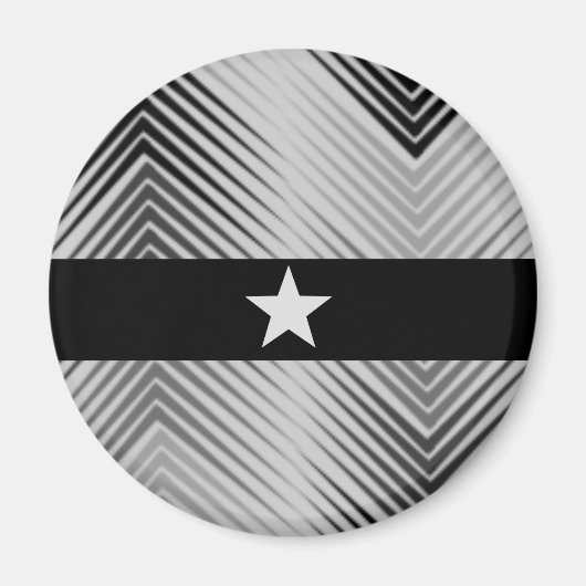 Elegant Sliver Star Magneet (Voorkant)