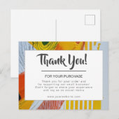 Elegant Small Business Hartelijk dank voor uw cred Briefkaart (Voorkant / Achterkant)