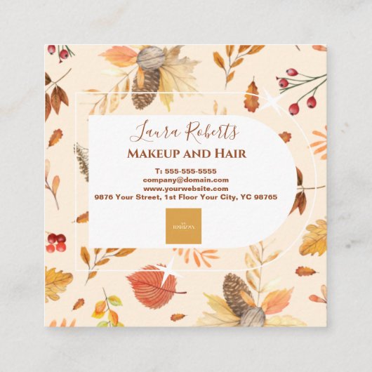 Elegant Small Business Owner Appointment Card Afsprakenkaartje (Achterkant)