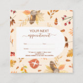 Elegant Small Business Owner Appointment Card Afsprakenkaartje (Voorkant)