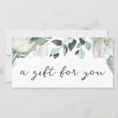 Elegant Smaragd groen cadeaubon (Voorkant)