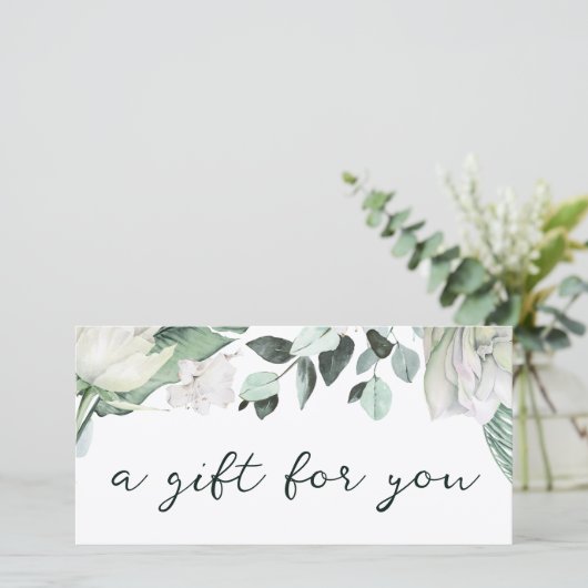 Elegant Smaragd groen cadeaubon (Staand voorkant)