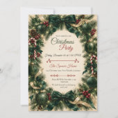 Elegant Smaragd Kerstfeest Kaart (Voorkant)