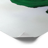 Elegant Smaragdgroen Roos 20 Tafelzitschema Poster (Hoek)