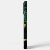 Elegant smaragdmarmer met gouden aderdetails Case-Mate iPhone case (Achterkant / Links)